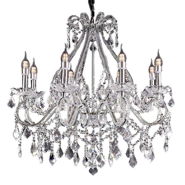 Cling Nola Crystal Chandelier with LED Lights - Clear CL3116607